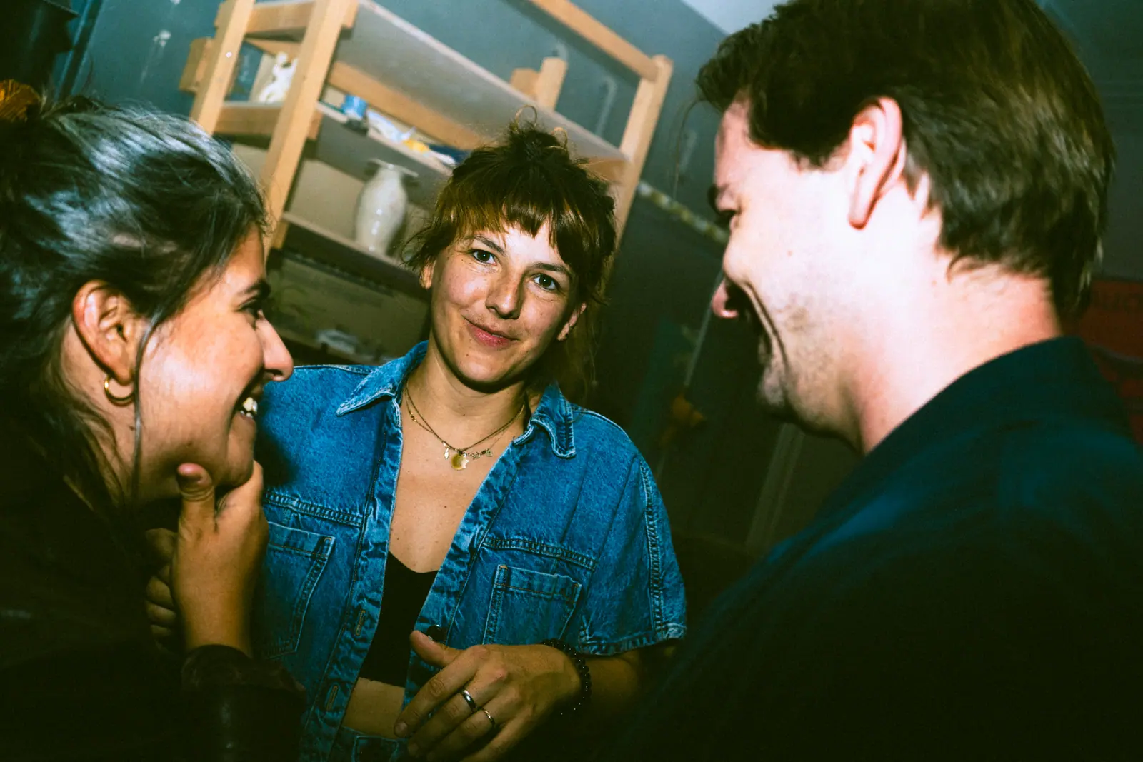 Event photography Zürich — candid group portrait, guests laughing